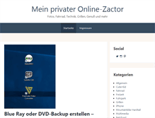 Tablet Screenshot of blog.zactor.de